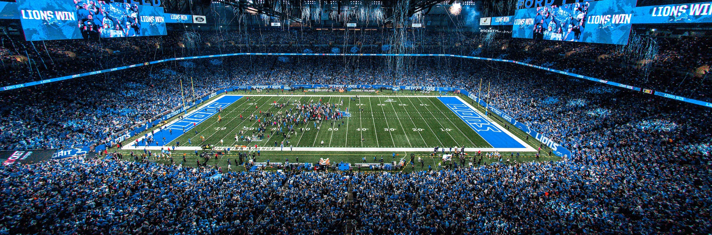 Ford Field packed during a Detroit Lions game